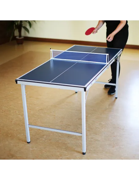 Składany Stół Do Tenisa Stołowego Relaxdays Przenośny Siatka Rakietki Piłka
