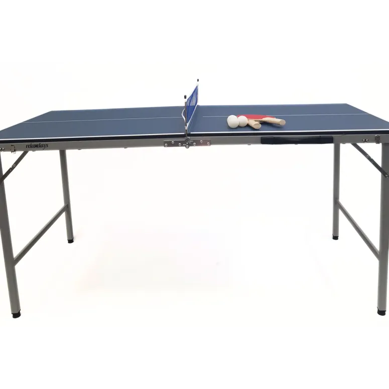 Składany Stół Do Tenisa Stołowego Relaxdays Przenośny Siatka Rakietki Piłka
