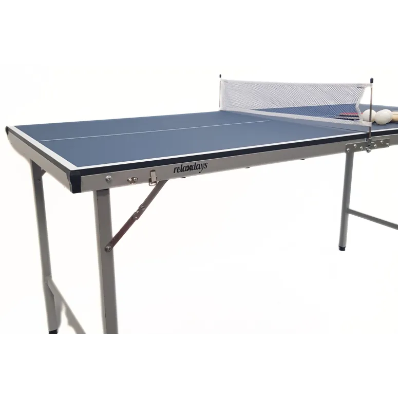 Składany Stół Do Tenisa Stołowego Relaxdays Przenośny Siatka Rakietki Piłka