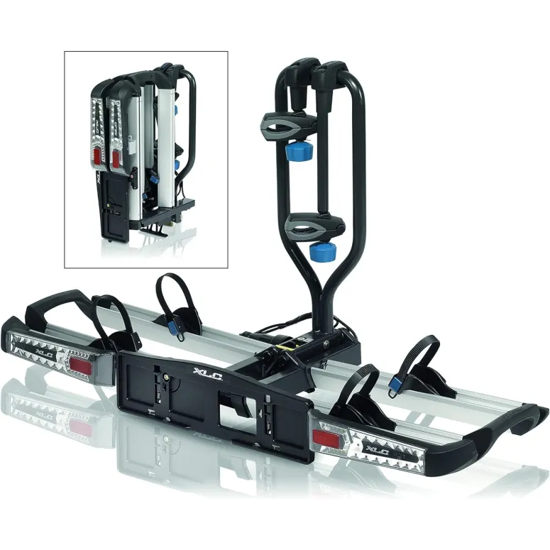 Bagażnik Rowerowy XLC Platforma Na Hak 2 Rowery Zamykany Światła 13/7 PIN