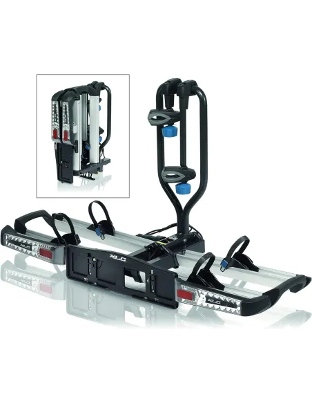 Bagażnik Rowerowy XLC Platforma Na Hak 2 Rowery Zamykany Światła 13/7 PIN