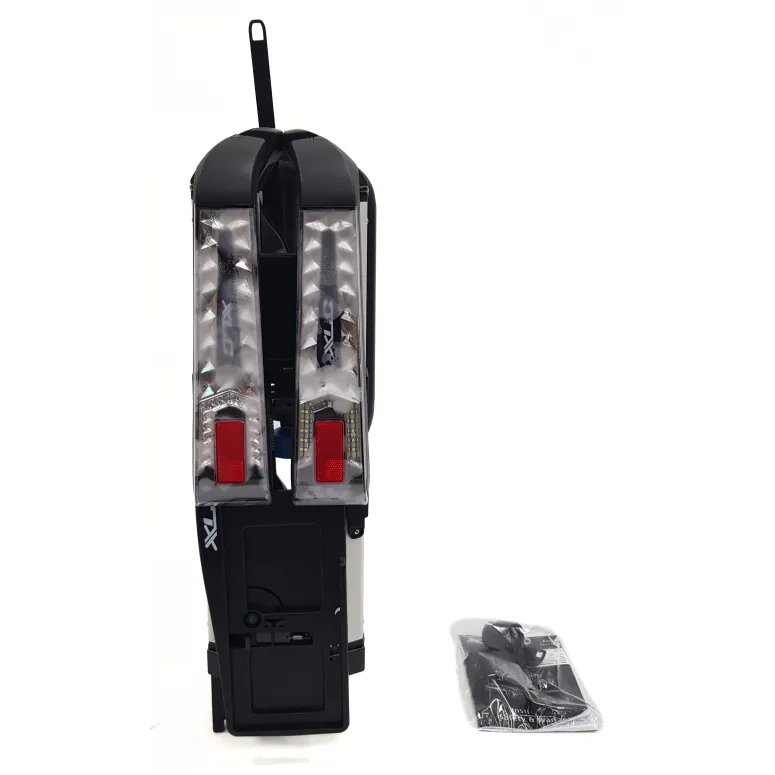 Bagażnik Rowerowy XLC Platforma Na Hak 2 Rowery Zamykany Światła 13/7 PIN