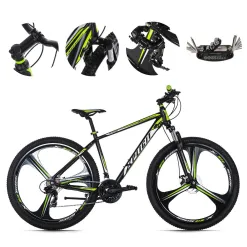 Rower Górski MTB 29 Hardtail Męski Cyngle Tarcze Odblaski Dzwonek Stopka