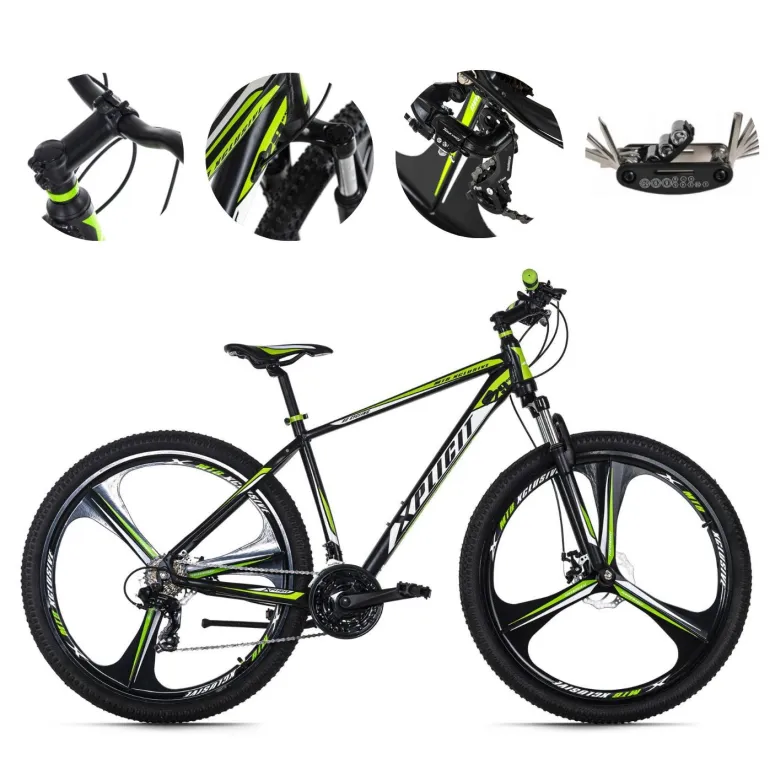 Rower Górski MTB 29 Hardtail Męski Cyngle Tarcze Odblaski Dzwonek Stopka