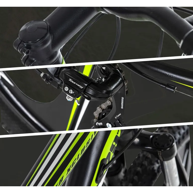 Rower Górski MTB 29 Hardtail Męski Cyngle Tarcze Odblaski Dzwonek Stopka