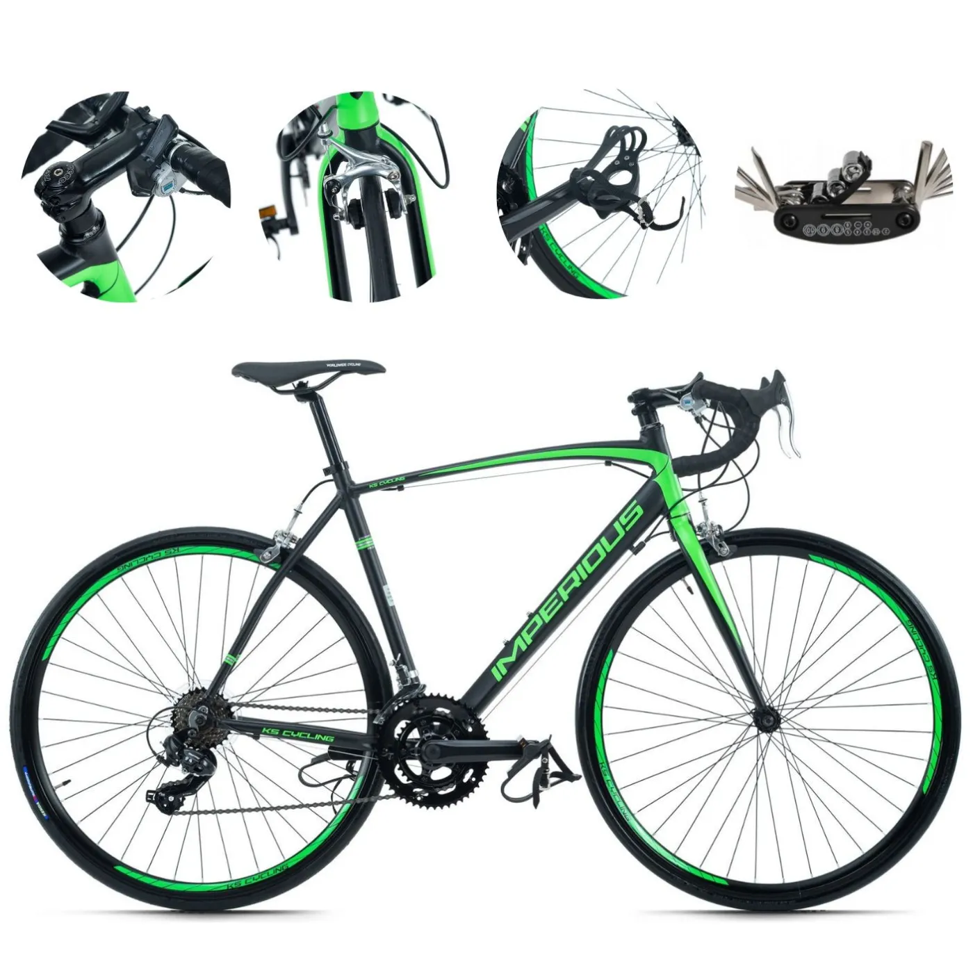 Rower Szosowy Męski 28 Aluminium Wyścigowy Kolarzówka U-Brake Dźwignie