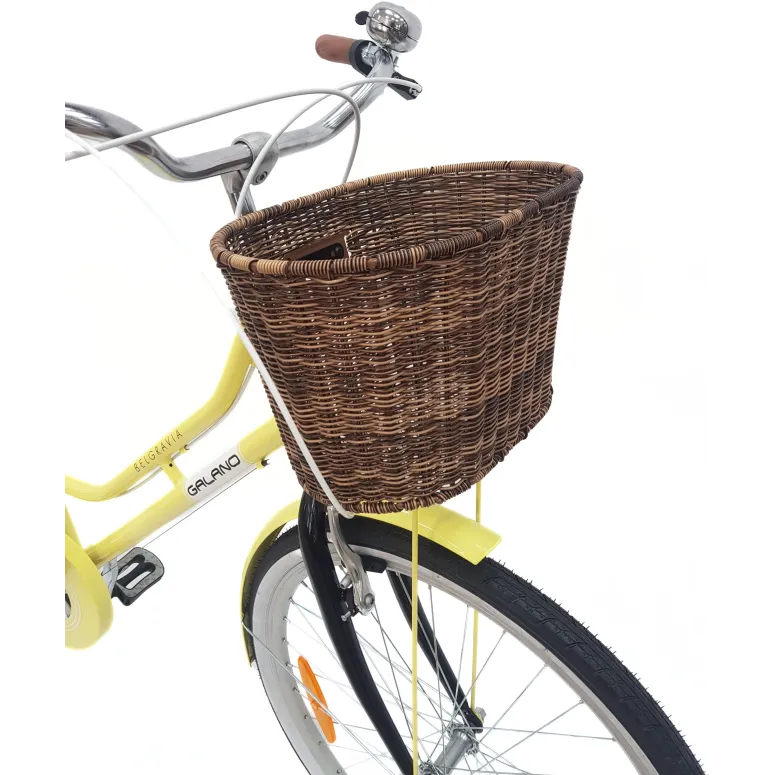 Rower Miejski Damski 26 Błotniki Bagażnik Oświetlenie Dzwonek Koszyk Stopka