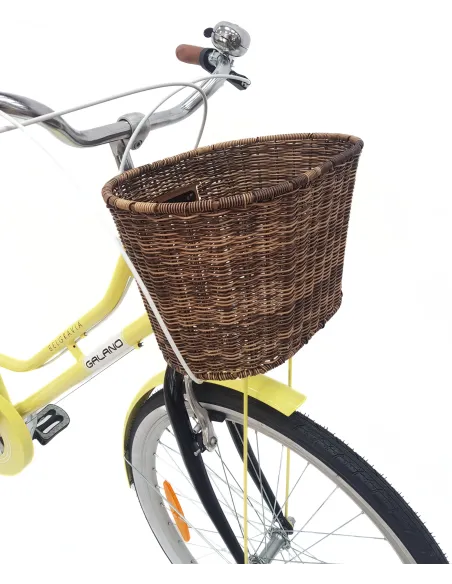 Rower Miejski Damski 26 Błotniki Bagażnik Oświetlenie Dzwonek Koszyk Stopka