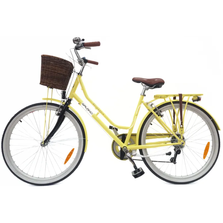 Rower Miejski Damski 26 Błotniki Bagażnik Oświetlenie Dzwonek Koszyk Stopka