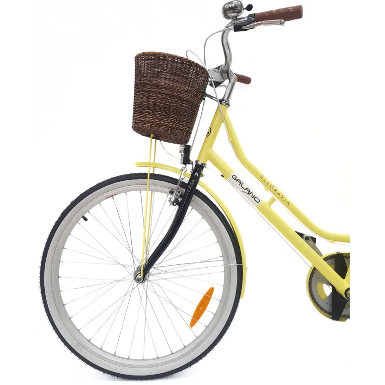 Rower Miejski Damski 26 Błotniki Bagażnik Oświetlenie Dzwonek Koszyk Stopka