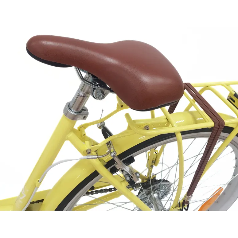 Rower Miejski Damski 26 Błotniki Bagażnik Oświetlenie Dzwonek Koszyk Stopka