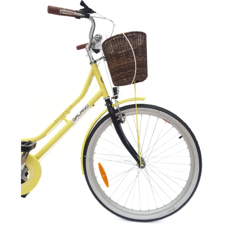 Rower Miejski Damski 26 Błotniki Bagażnik Oświetlenie Dzwonek Koszyk Stopka