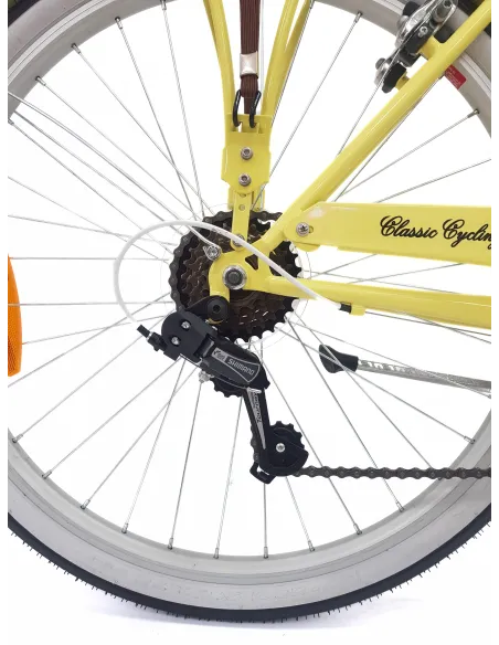 Rower Miejski Damski 26 Błotniki Bagażnik Oświetlenie Dzwonek Koszyk Stopka