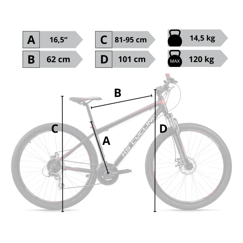 Rower Górski 29 Męski Damski Hardtail Alu Amortyzowany Widelec Tarcze MTB