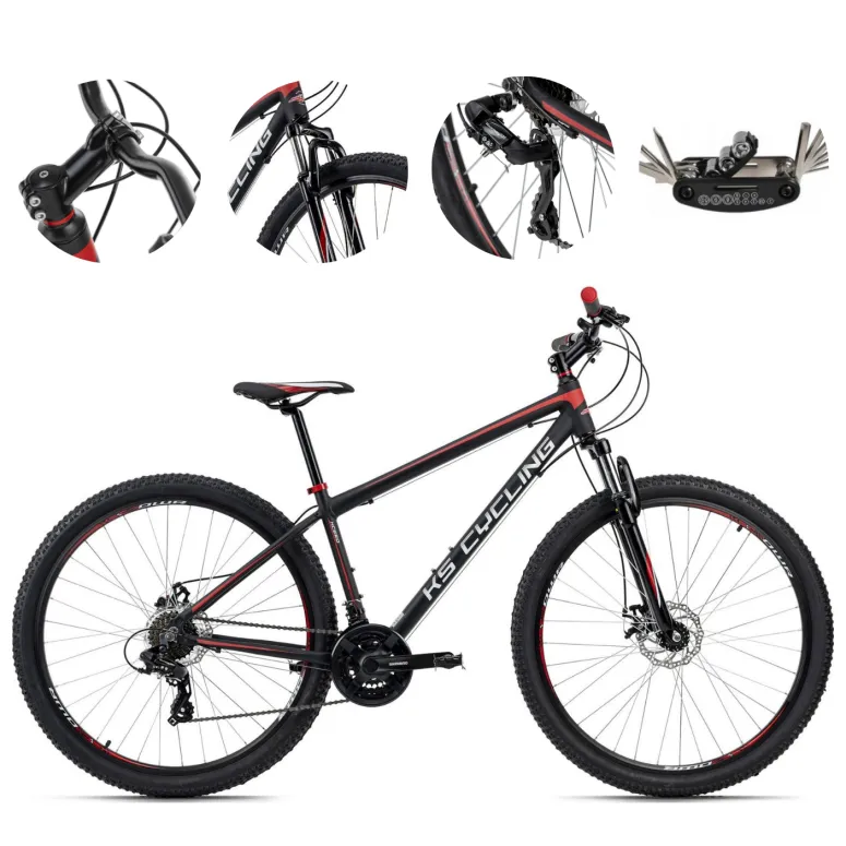 Rower Górski 29 Męski Damski Hardtail Alu Amortyzowany Widelec Tarcze MTB