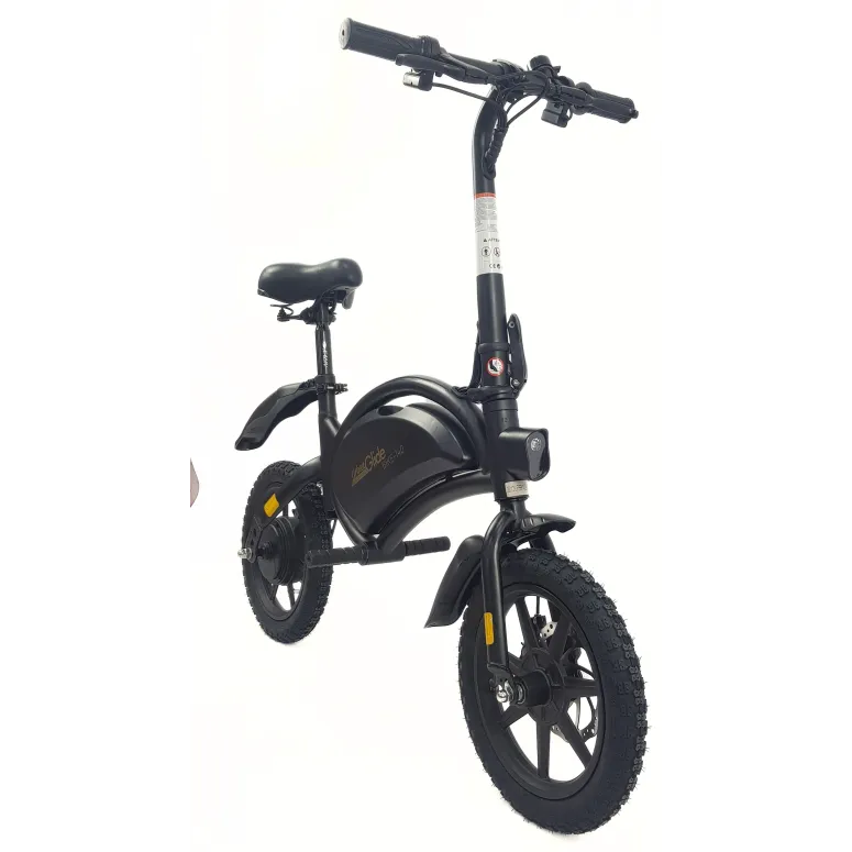 Elektryczny Rower Składany 14 Tarcze Dzwonek Pegi Składak Światła Stopka