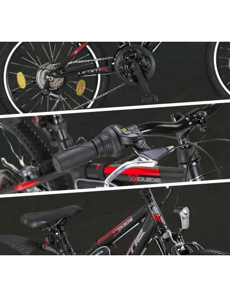 Rower Górski Męski Damski 26 MTB Oświetlenie Młodzieżowy Hardtail