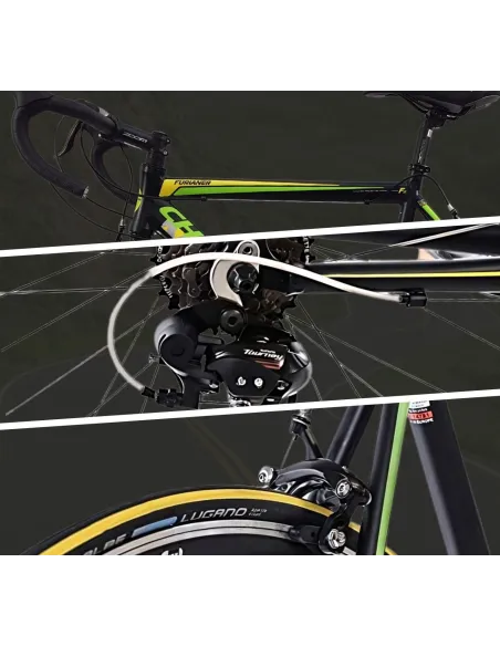 Rower Szosowy 28 Aluminium Klamkomanetki U-Brake Wyścigowy Kolarzówka Lekki