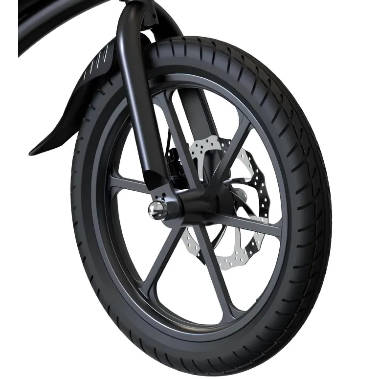 Elektryczny Rower Składany 16 Stal Oświetlenie Pegi Stopka Dzwonek Tarcze