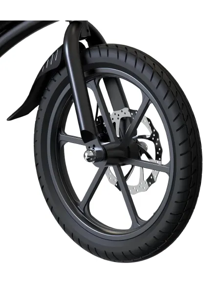 Elektryczny Rower Składany 16 Stal Oświetlenie Pegi Stopka Dzwonek Tarcze