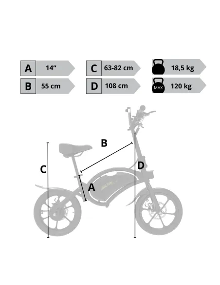 Elektryczny Rower Składany 16 Stal Oświetlenie Pegi Stopka Dzwonek Tarcze