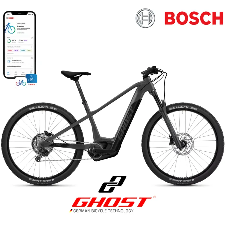 Elektryczny Rower Górski 29 GHOST Męski Damski ALU Hardtail MTB Hydraulika