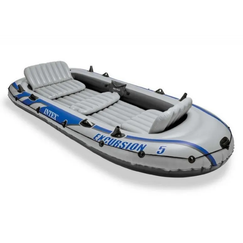 Ponton Dmuchany Intex Excursion 5 Zestaw Z Wiosłami Siedziska Pompka 5 Osób - 1