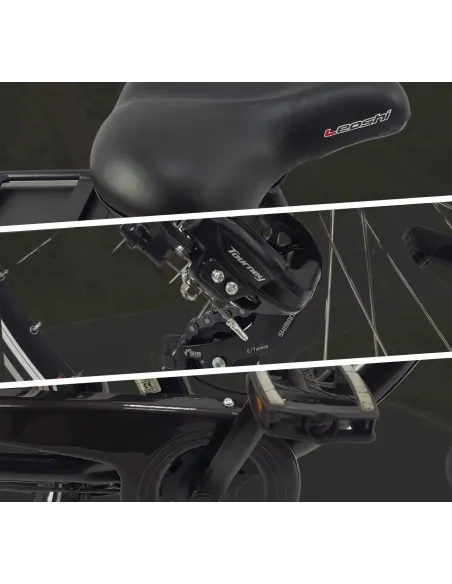 Elektryczny Rower Miejski 28 ALU Damski Wspomaganie Oświetlenie Bagażnik