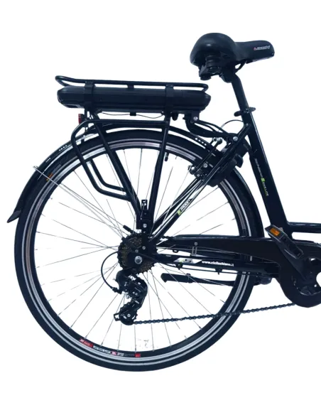 Elektryczny Rower Miejski 28 ALU Damski Wspomaganie Oświetlenie Bagażnik