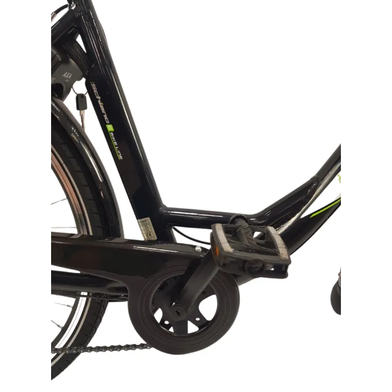 Elektryczny Rower Miejski 28 ALU Damski Wspomaganie Oświetlenie Bagażnik