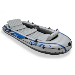 Ponton Dmuchany Intex Excursion 5 Z Wiosłami Siedziska 5 Osób Pompka Zestaw