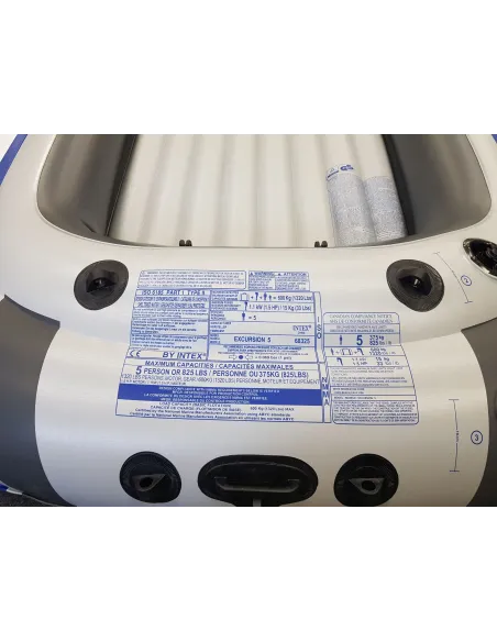Ponton Dmuchany Intex Excursion 5 Z Wiosłami Siedziska 5 Osób Pompka Zestaw