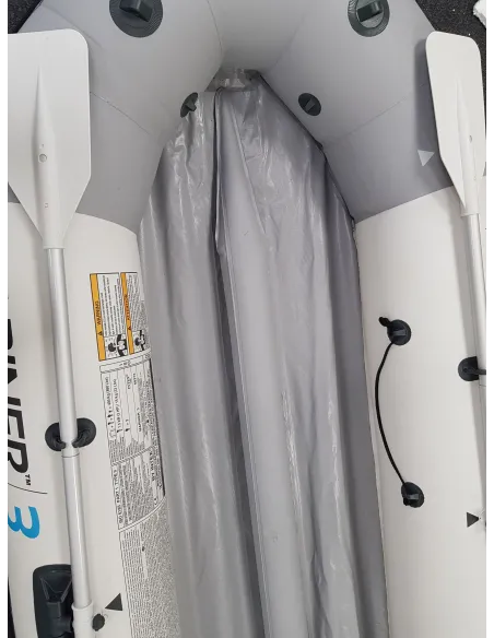 Ponton Turystyczny Dmuchany Intex Mariner 3 Sztywna Podłoga Z Wiosłami