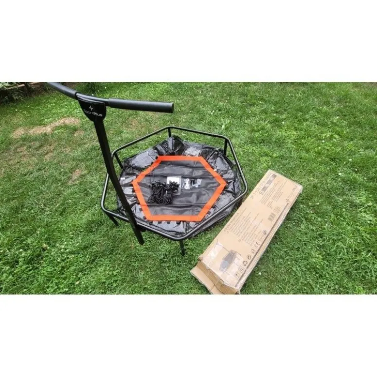 Trampolina Fitness SportPlus 95 cm Do Ćwiczeń Antypoślizgowa Z Poręczą