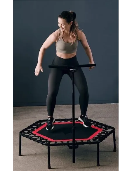 Trampolina Fitness SportPlus 95 cm Do Ćwiczeń Antypoślizgowa Z Poręczą