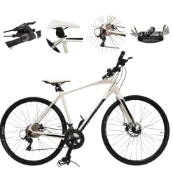 Rower Gravel 28 Aluminium Uniwersalny Przełajowy Cyngle Tarcze Odblaski