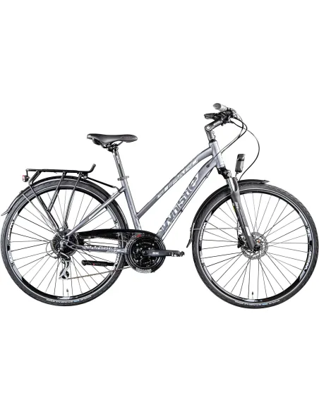 Rower Trekkingowy 28 Damski ALU Hydraulika Cyngle Oświetlenie Dzwonek Damka - 1