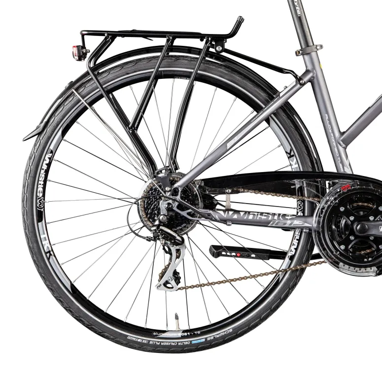 Rower Trekkingowy 28 Damski ALU Hydraulika Cyngle Oświetlenie Dzwonek Damka - 2