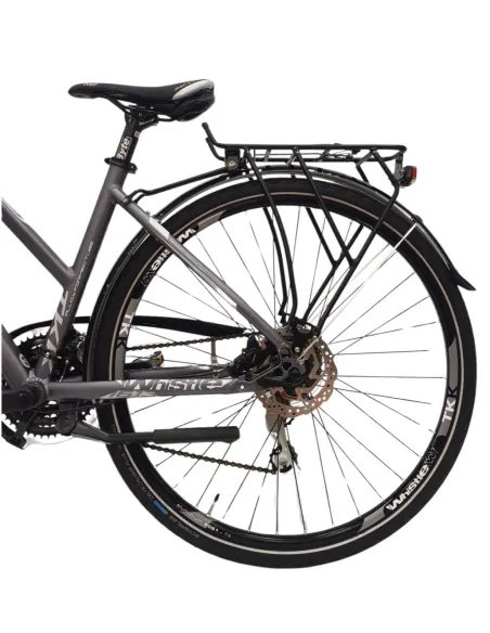 Rower Trekkingowy 28 Damski ALU Hydraulika Cyngle Oświetlenie Dzwonek Damka - 8