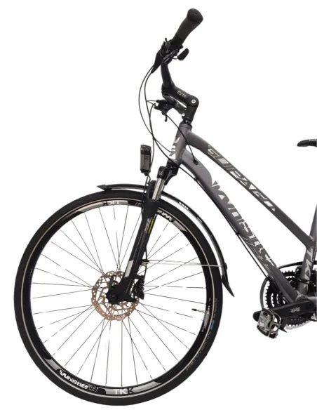 Rower Trekkingowy 28 Damski ALU Hydraulika Cyngle Oświetlenie Dzwonek Damka - 5