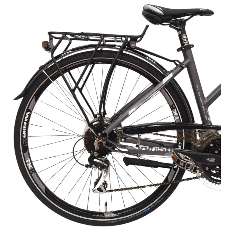 Rower Trekkingowy 28 Damski ALU Hydraulika Cyngle Oświetlenie Dzwonek Damka - 7