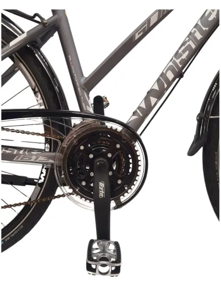 Rower Trekkingowy 28 Damski ALU Hydraulika Cyngle Oświetlenie Dzwonek Damka - 14