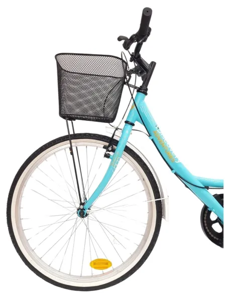 Dziecięcy Rower Miejski 24 Junior Dziewczęcy Koszyk Stopka Bagażnik Dzwonek - 4