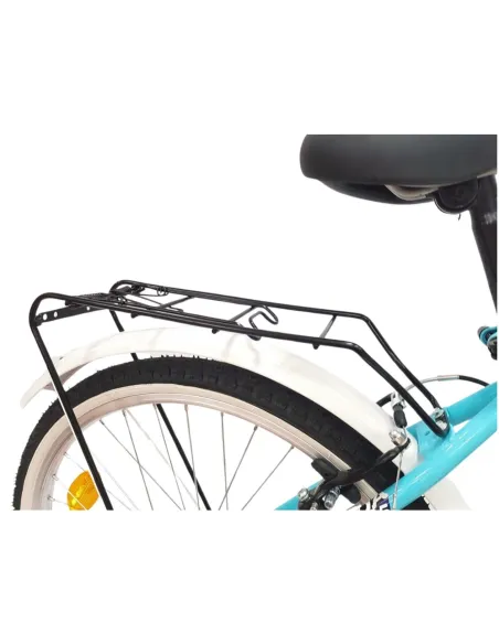 Dziecięcy Rower Miejski 24 Junior Dziewczęcy Koszyk Stopka Bagażnik Dzwonek - 12