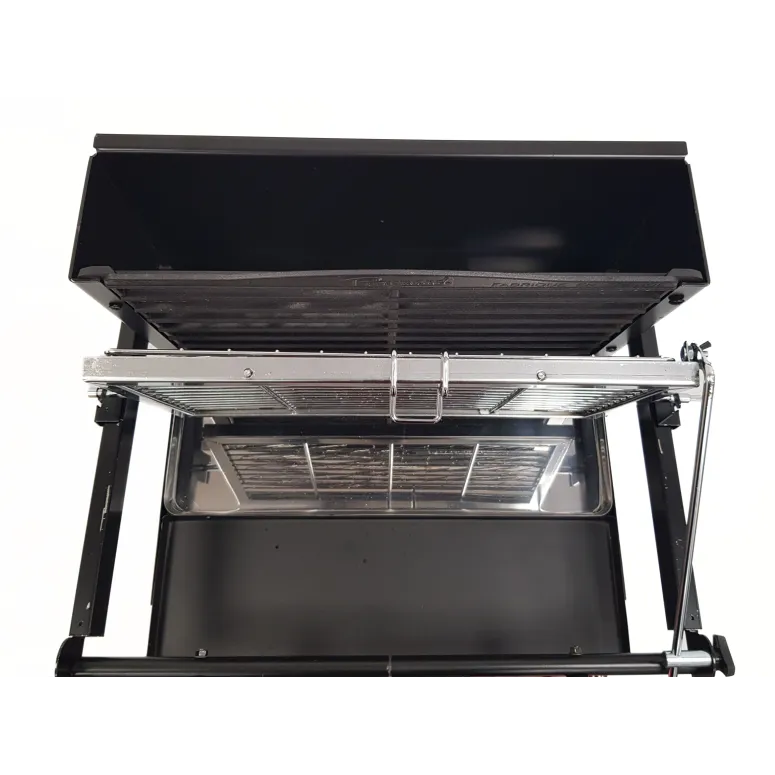 Pionowy Grill Węglowy Somagic Ogrodowy Na Taras Obrotowy Na Kółkach Pojemny