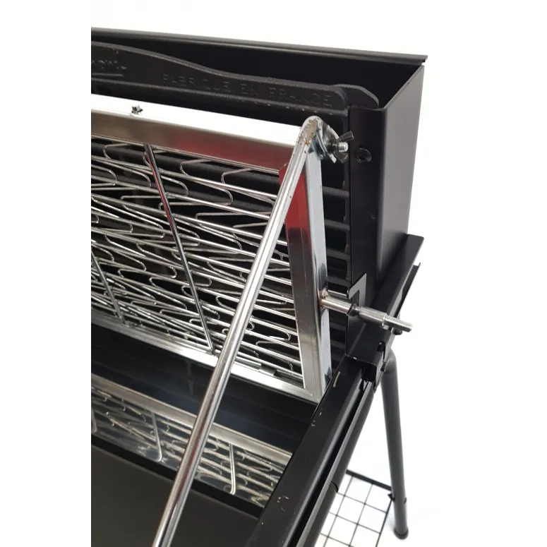 Pionowy Grill Węglowy Somagic Ogrodowy Na Taras Obrotowy Na Kółkach Pojemny