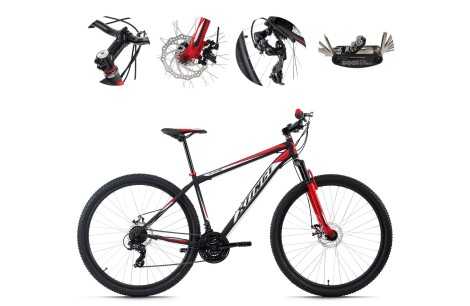 Rower Górski MTB 29 Stal Hardtail Męski Damski Tarcze Dzwonek Amortyzacja