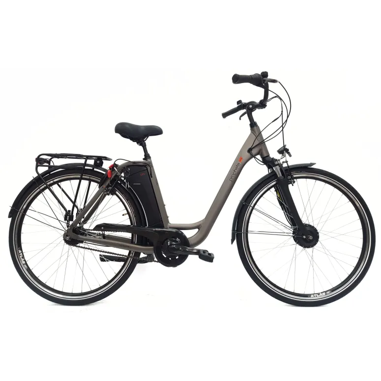 Elektryczny Rower Miejski ALU Nexus 7 Dzwonek Oświetlenie Bagażnik Stopka