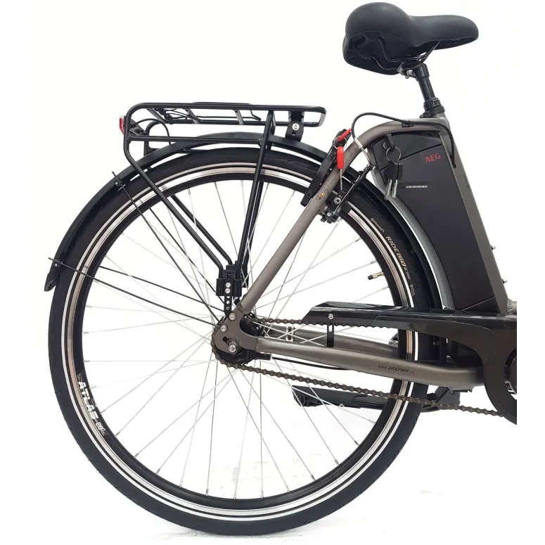 Elektryczny Rower Miejski ALU Nexus 7 Dzwonek Oświetlenie Bagażnik Stopka
