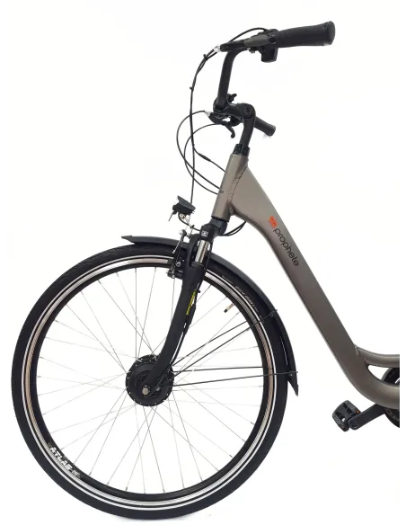 Elektryczny Rower Miejski ALU Nexus 7 Dzwonek Oświetlenie Bagażnik Stopka